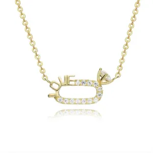 قلادة نسائية بسيطة وساحرة من الذهب الصلب Simple and charming solid gold women's necklace