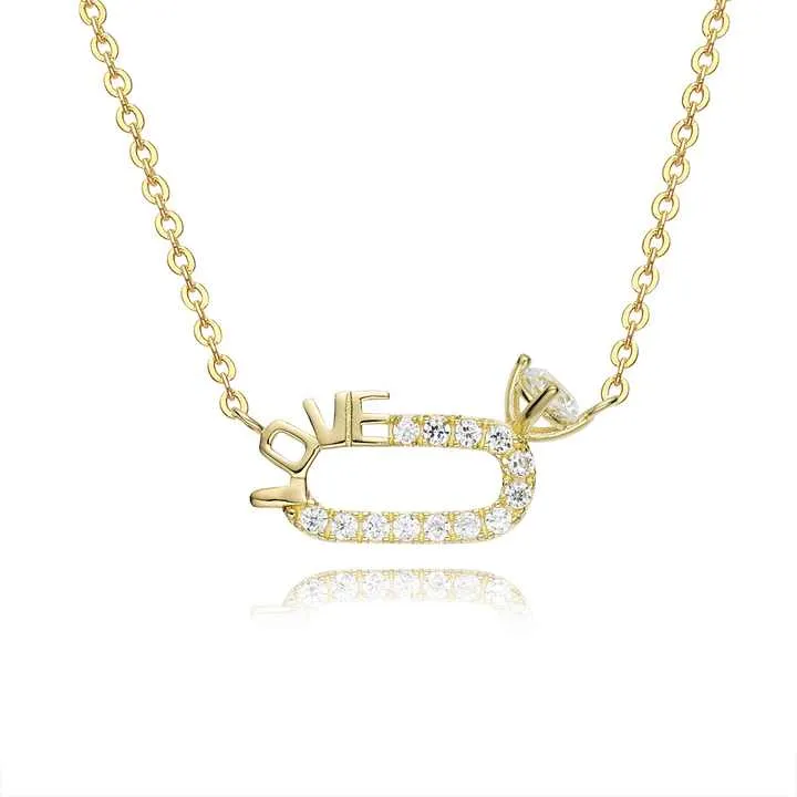 قلادة نسائية بسيطة وساحرة من الذهب الصلب Simple and charming solid gold women's necklace