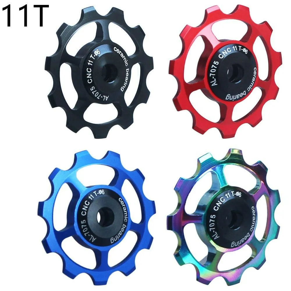 10T 11T 12T 13T 14T 15T 16T 17T MTB Road Bike Rear Derailleur Pulley Roller Ceramic Bearing Guide Jockey Wheel