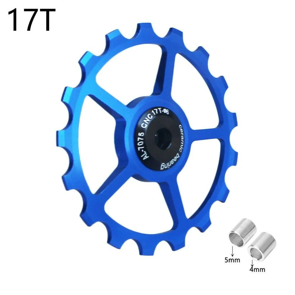 10T 11T 12T 13T 14T 15T 16T 17T MTB Road Bike Rear Derailleur Pulley Roller Ceramic Bearing Guide Jockey Wheel
