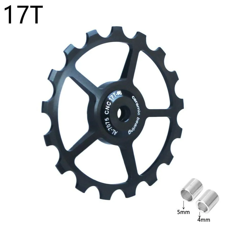 10T 11T 12T 13T 14T 15T 16T 17T MTB Road Bike Rear Derailleur Pulley Roller Ceramic Bearing Guide Jockey Wheel
