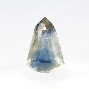 1.21 Carat Bicolor Blue and Yellow Shield Sapphire for Custom Work - Inventory Code BCSS121