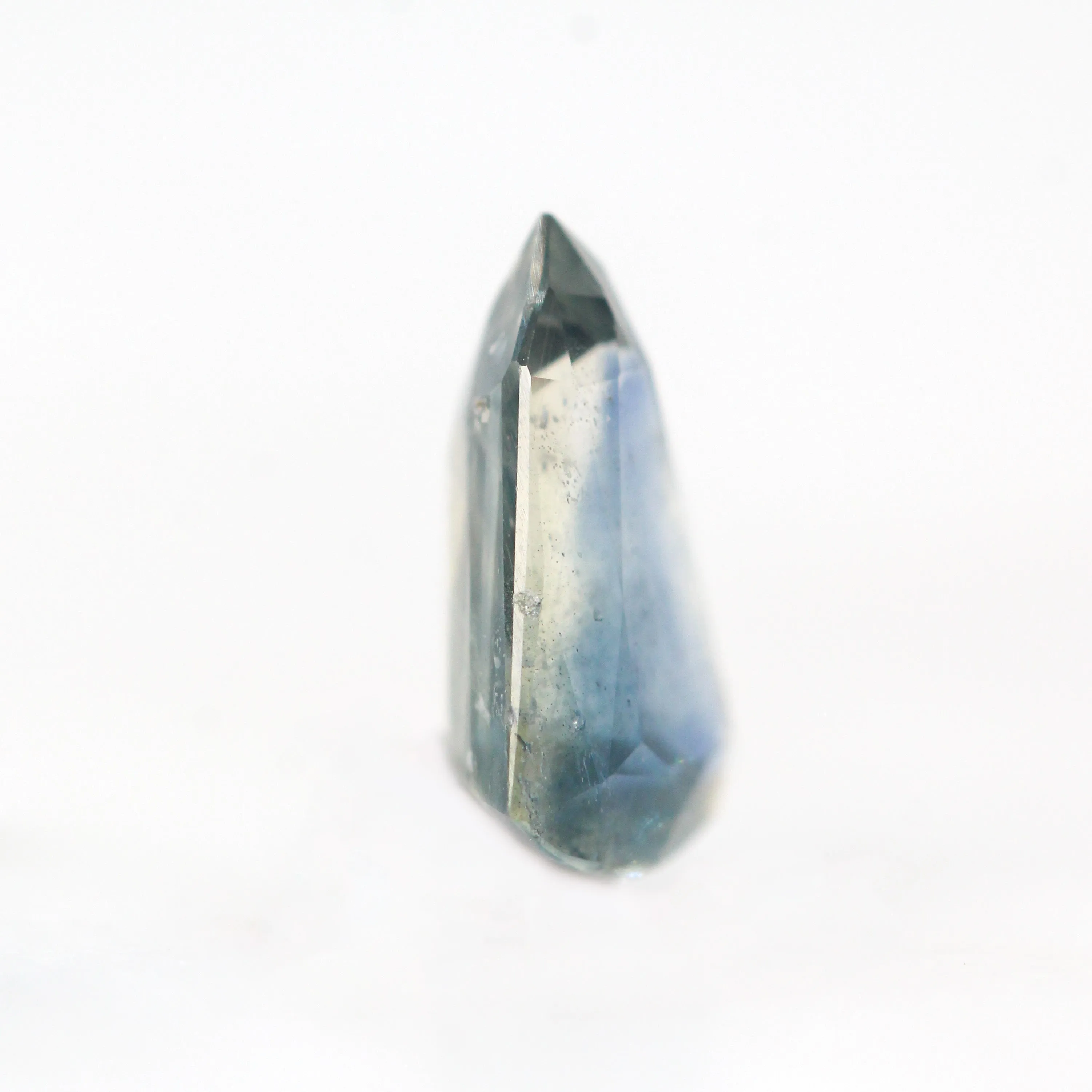 1.21 Carat Bicolor Blue and Yellow Shield Sapphire for Custom Work - Inventory Code BCSS121