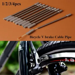 1/2/3/4pcs MUQZI Bicycle Parts V Brake Elbow Cable Pipe Adjustable Stainless Steel Fittings Replacement Mountain Bike