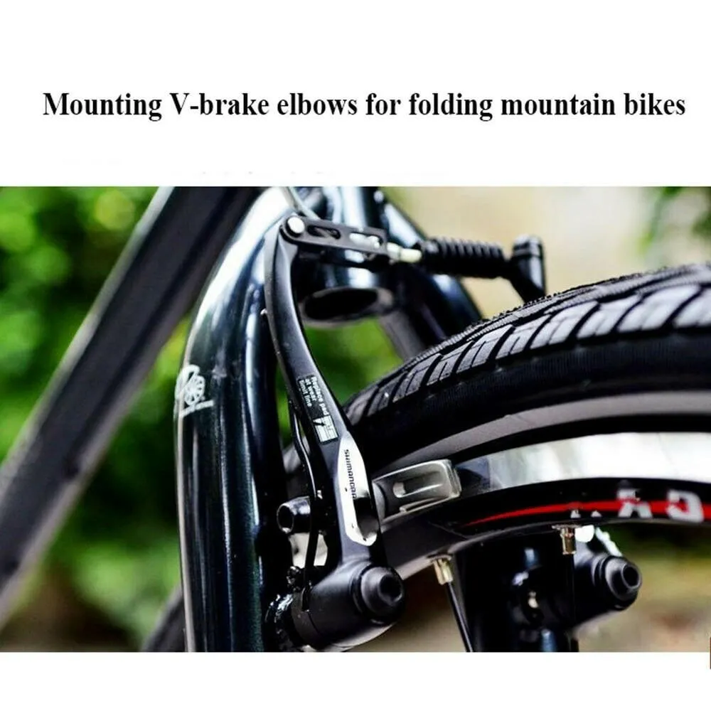 1/2/3/4pcs MUQZI Bicycle Parts V Brake Elbow Cable Pipe Adjustable Stainless Steel Fittings Replacement Mountain Bike