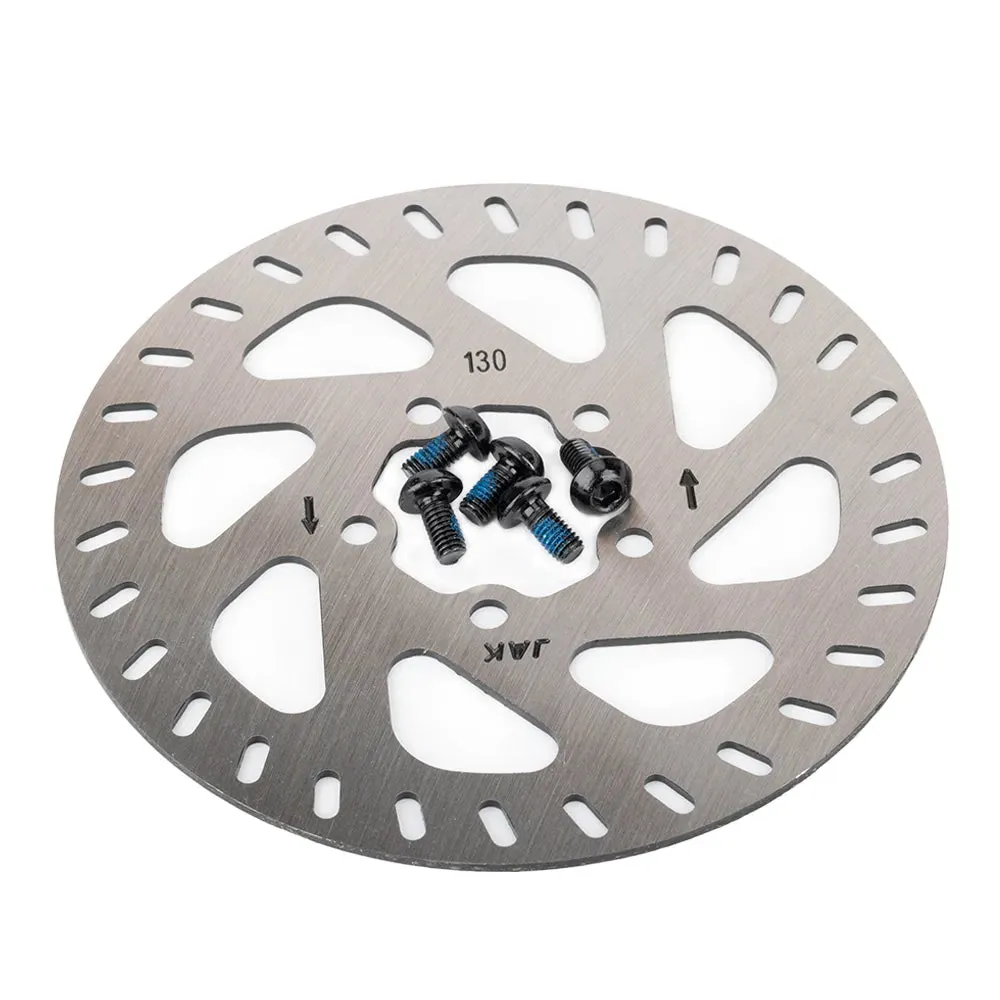 130mm Brake Disc For Xiaomi Mi Electric Scooter 3 / 4 Pro Stainless Steel Rotor Pad Contains 5 Screws Replacement Parts
