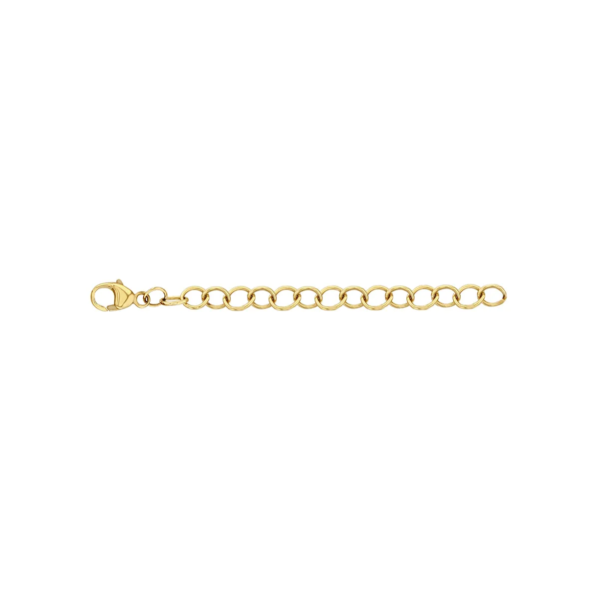 14k Gold 2 Heavy Chain Necklace Extender