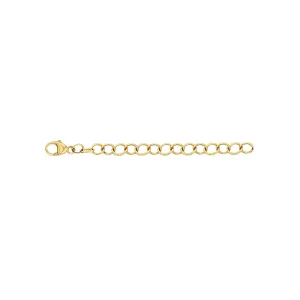 14k Gold 2 Heavy Chain Necklace Extender
