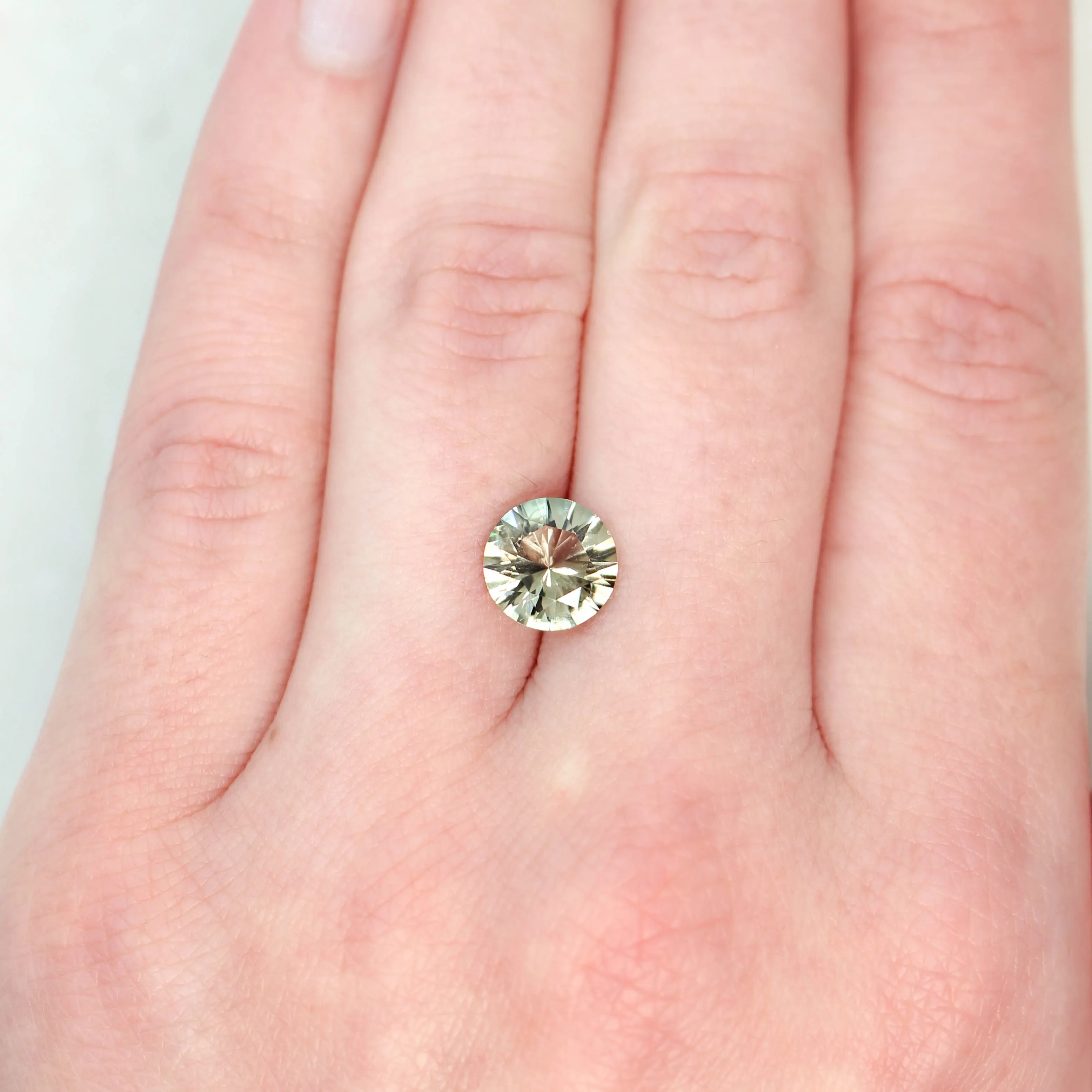 1.90 Carat Round Sunstone for Custom Work - Inventory Code RSS190
