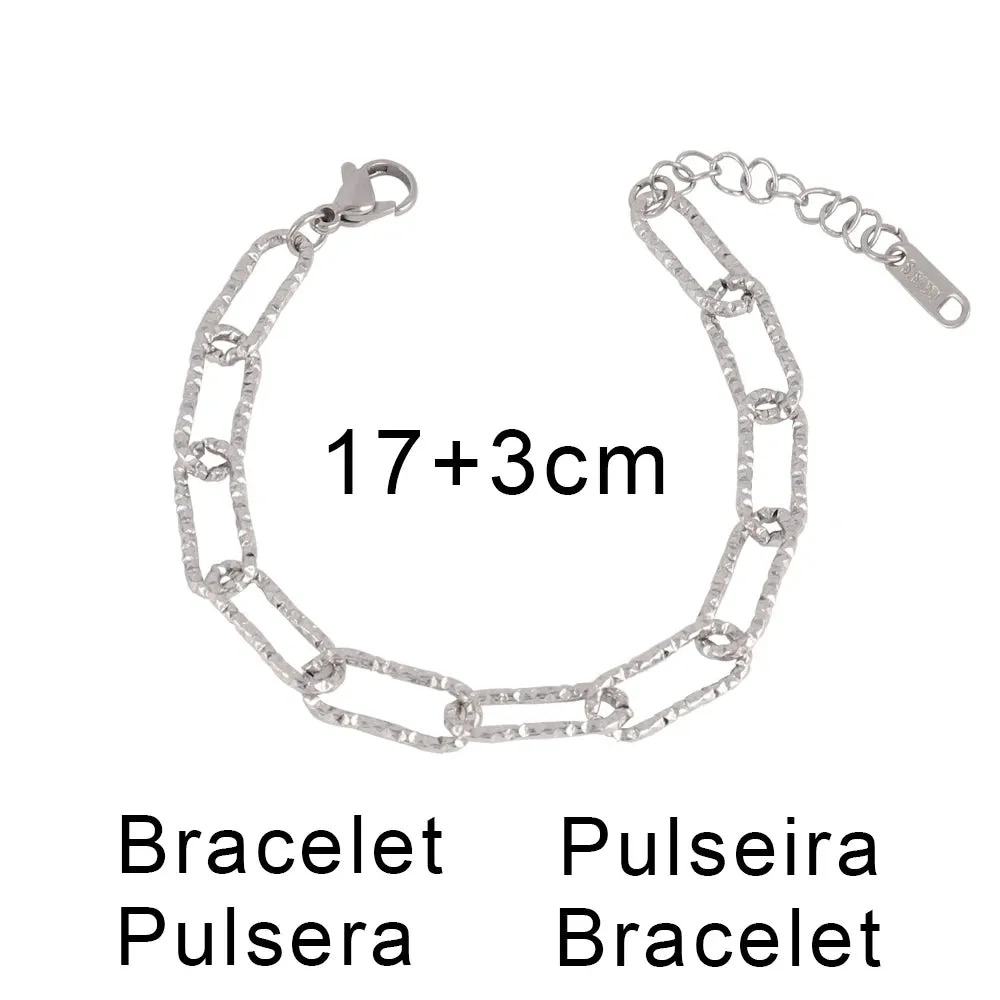316L Stainless Steel Gold Color Thick Chain Choker Necklace