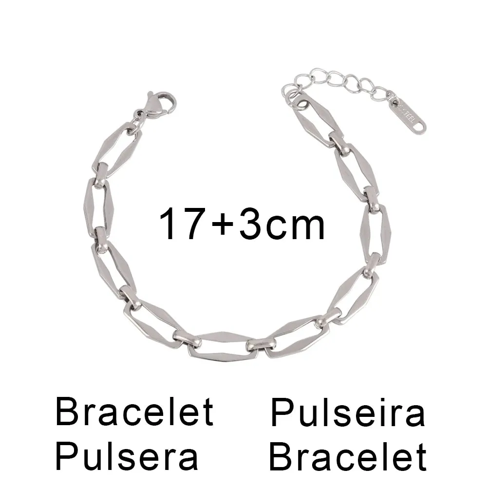 316L Stainless Steel Gold Color Thick Chain Choker Necklace