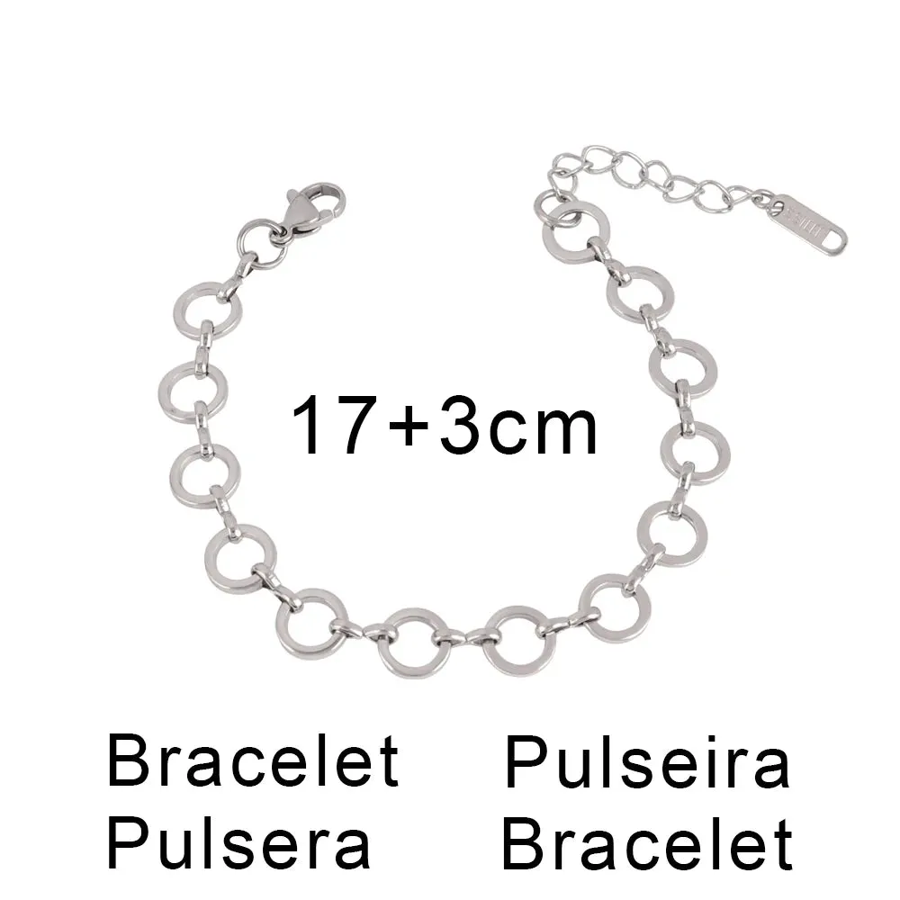 316L Stainless Steel Gold Color Thick Chain Choker Necklace