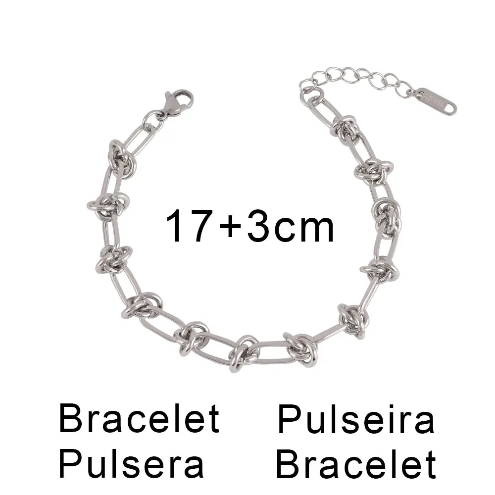 316L Stainless Steel Gold Color Thick Chain Choker Necklace