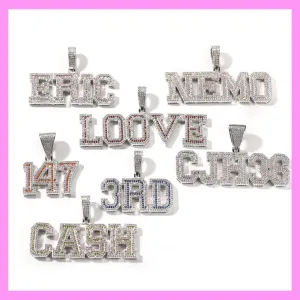 【8-03#】Custom Letter Necklace (Charged by Number of Letters)  for female fashion daily engagement wedding anniversary birthday present