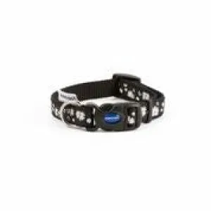 Ancol Fashion Adjustable Nylon Collar Black Daisy 20-30cm