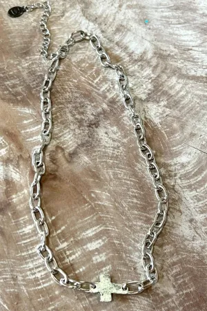 Aviva Cross Necklace