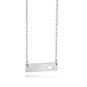 Bar Heart Pendant