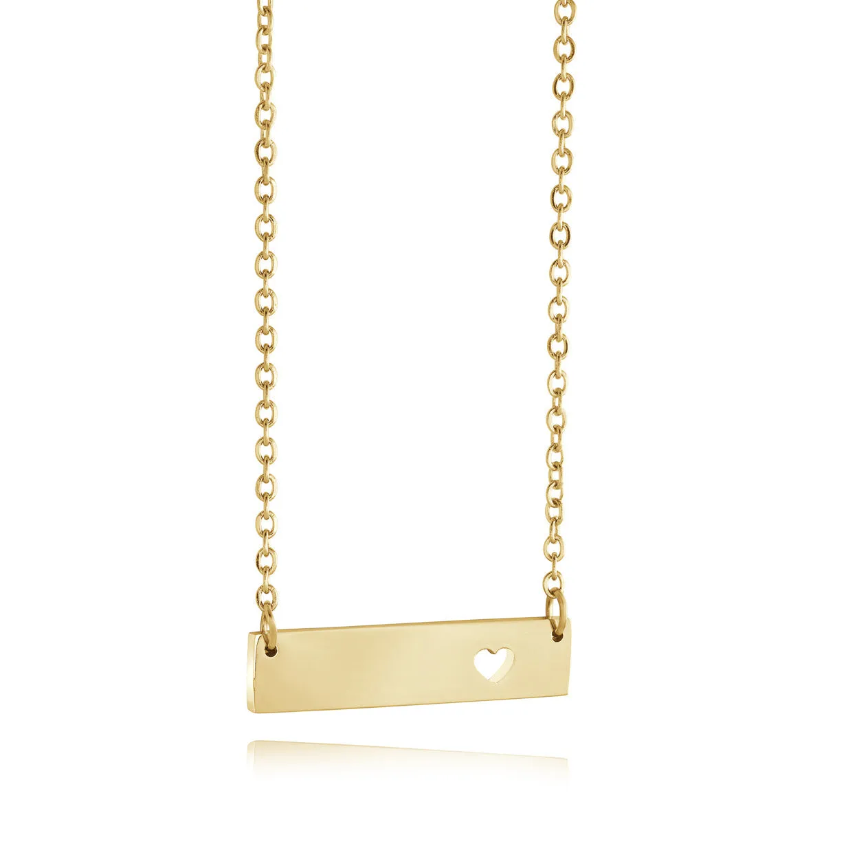 Bar Heart Pendant