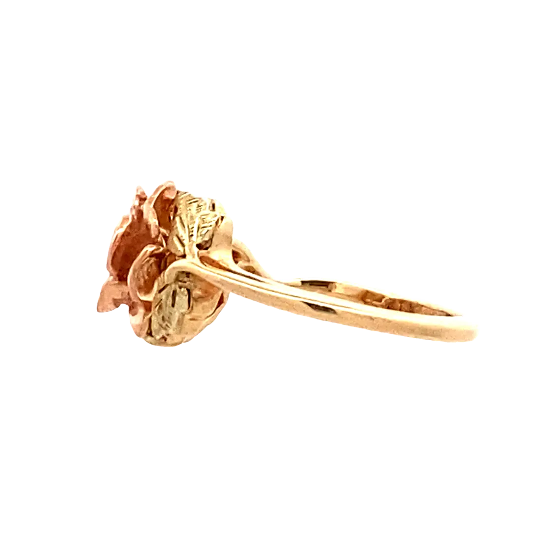 BCJ Estate Jewelry Three-Tone Floral Ring