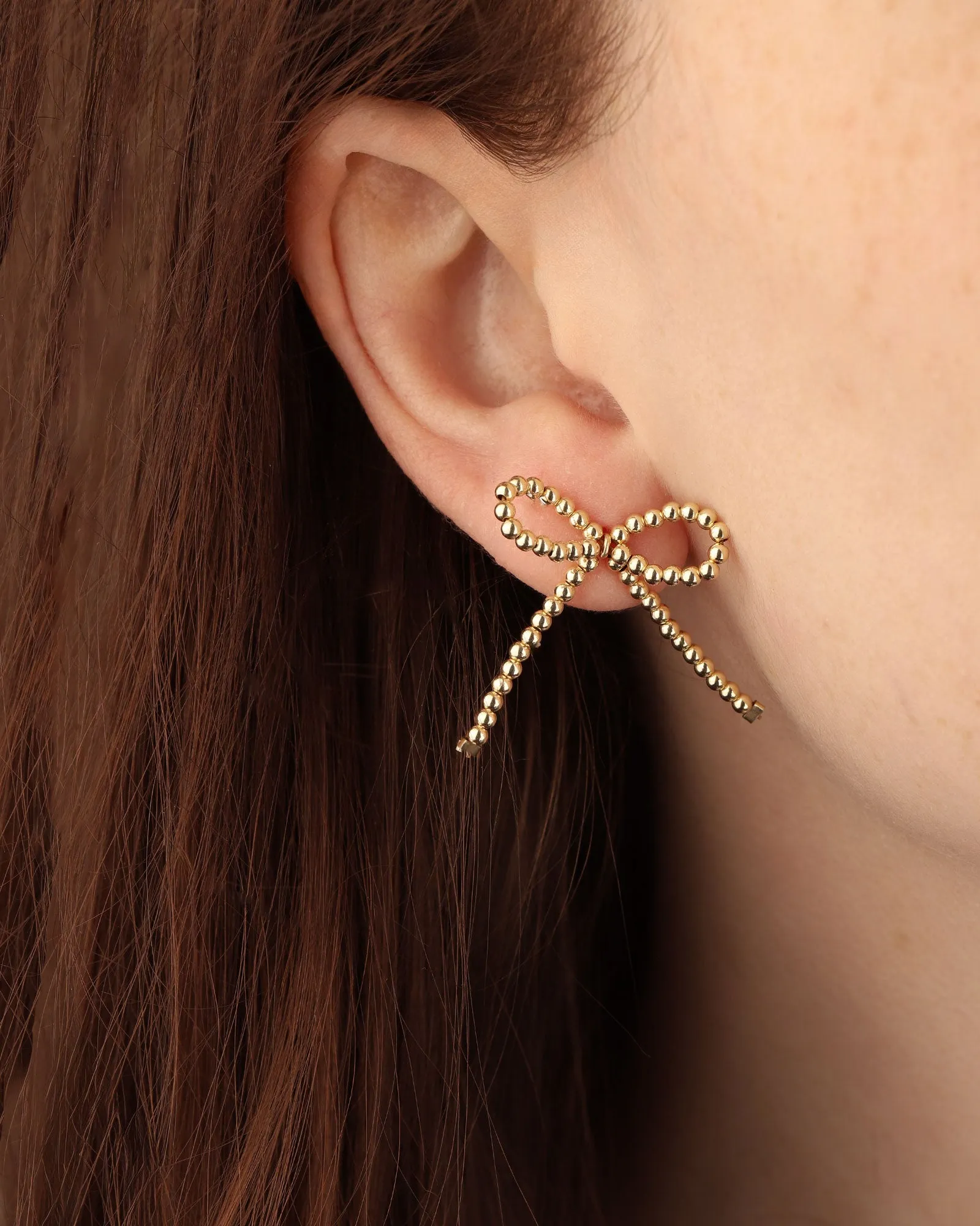 Beaded Short Bow Studs