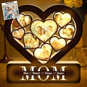 Best Mom Custom Multi Photo Mother's Day - Personalized Light Box