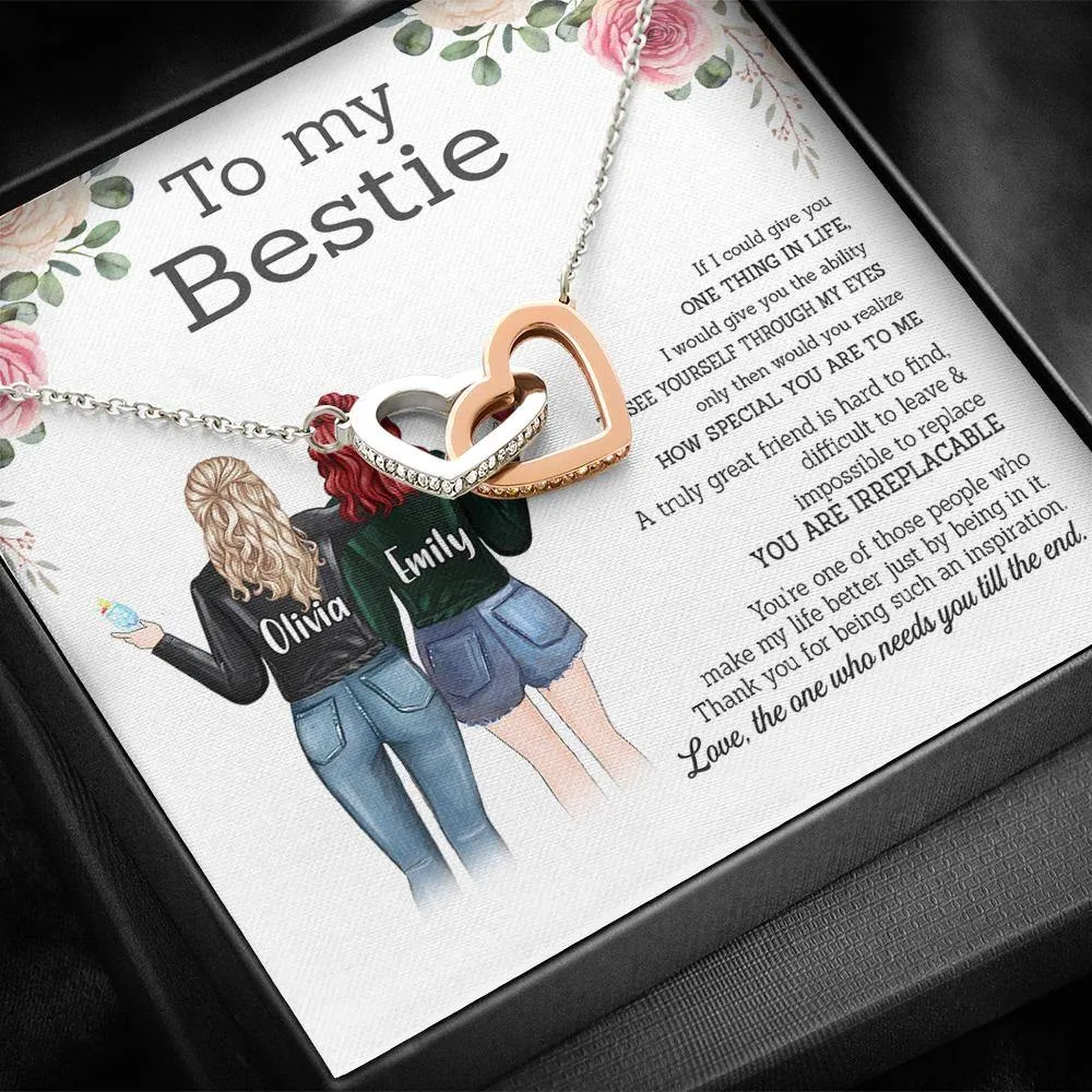 Bestie Custom Necklace If I Could Give You One Thing In Life Unbiological Sister Personalized Gift