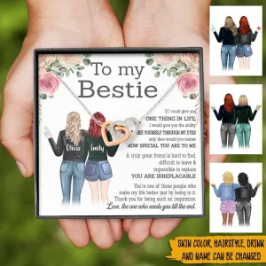 Bestie Custom Necklace If I Could Give You One Thing In Life Unbiological Sister Personalized Gift