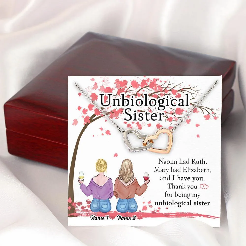 Bestie Custom Necklace Unbiological Sister Naomi Had Ruth I Have You Personalized Gift