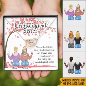 Bestie Custom Necklace Unbiological Sister Naomi Had Ruth I Have You Personalized Gift