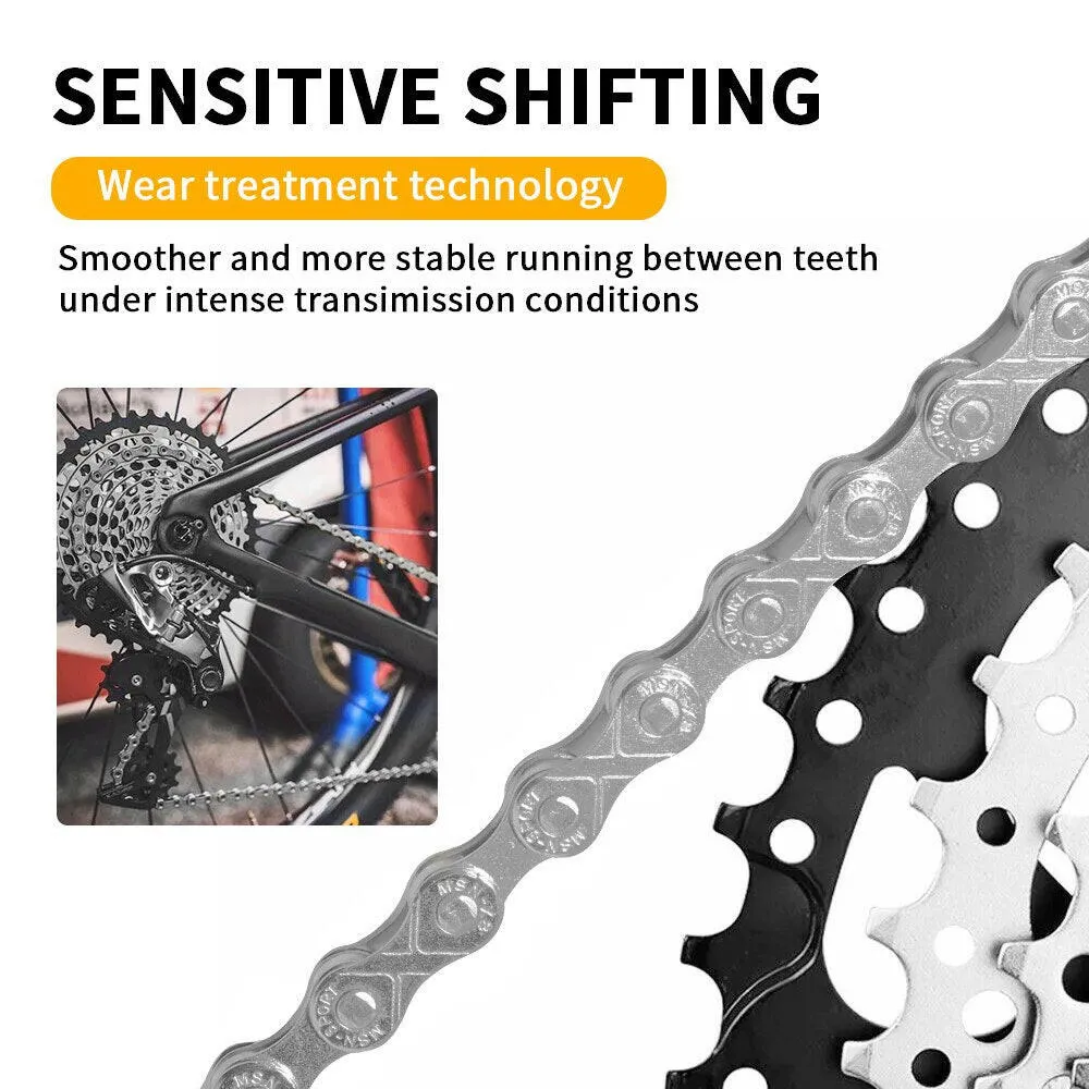 Bicycle Chain X8 X9 X10 Road MTB Bike 6 7 8 9 10 Speed 116 126L Chain with Quick-Link Compatible for Shimano Accessories