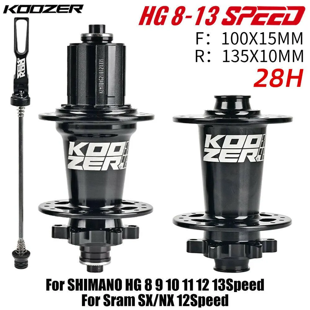 Bicycle Hubs KOOZER XM490 PRO 28/32/36 Holes Qr Thru TA Steel Shaft 4 Bearing 6 Pawl K7 HG XD MS 8 9 10 11 12 speed SX NX 12S