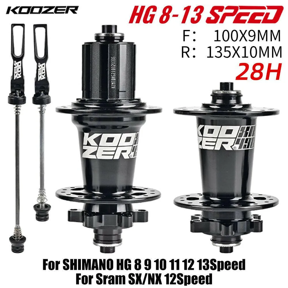 Bicycle Hubs KOOZER XM490 PRO 28/32/36 Holes Qr Thru TA Steel Shaft 4 Bearing 6 Pawl K7 HG XD MS 8 9 10 11 12 speed SX NX 12S