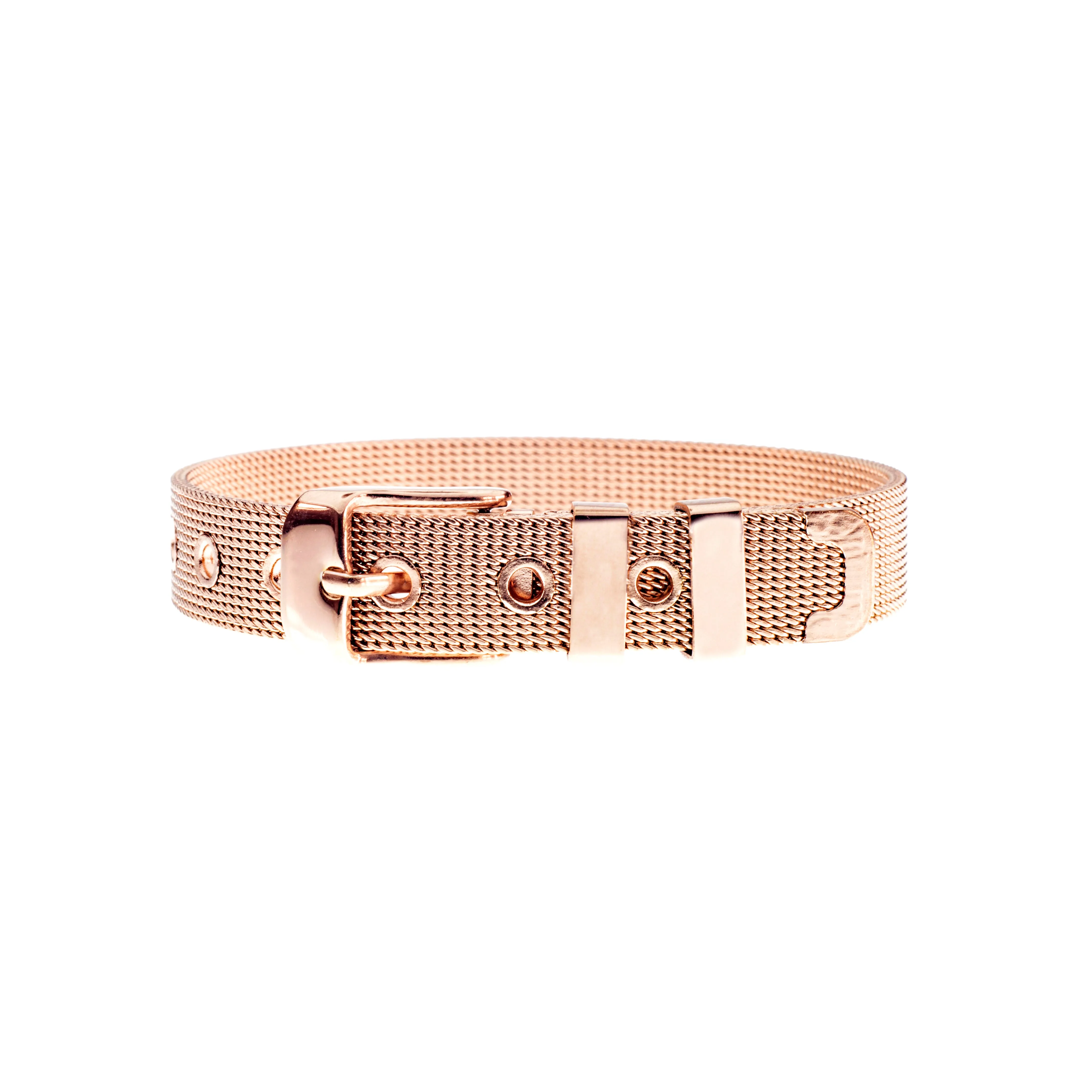 Buckle Up Rose Gold Star Charm With Crystals