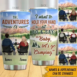 Camping Custom Tumbler The Adventures Of You And Me Personalized Valentine's Day Gift