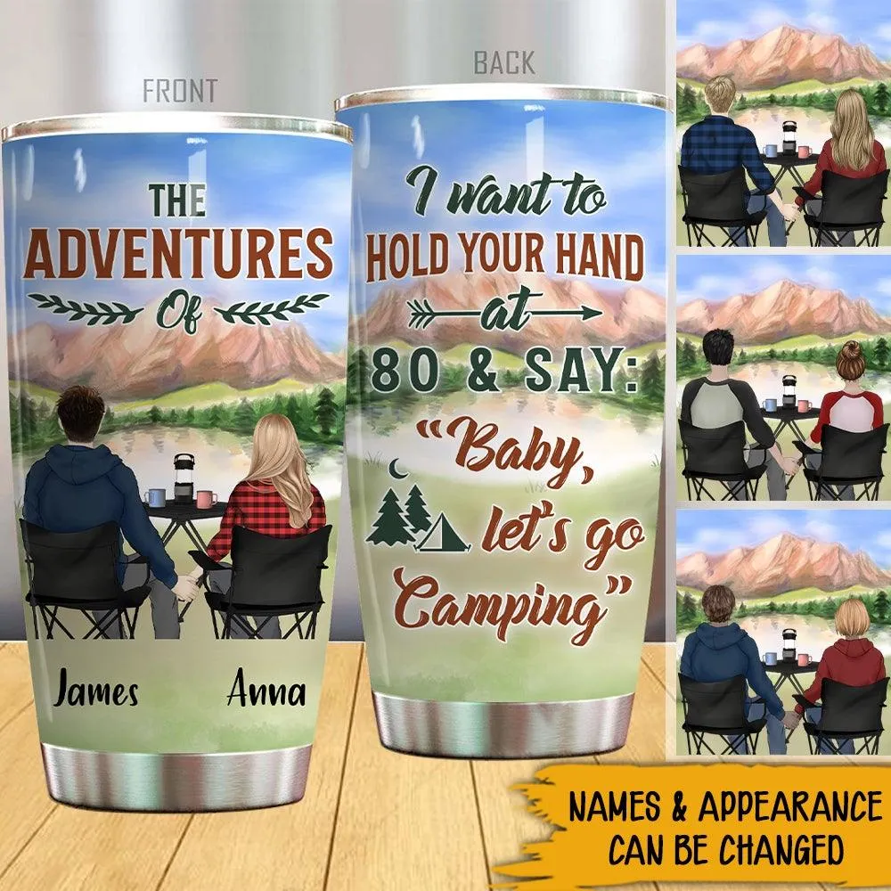 Camping Custom Tumbler The Adventures Of You And Me Personalized Valentine's Day Gift
