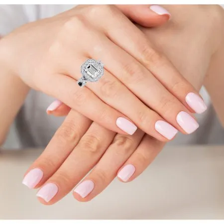 Clover - Emerald Moissanite Bridal Set
