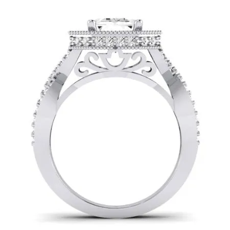 Clover - Emerald Moissanite Bridal Set