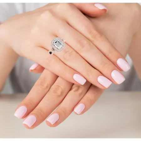 Clover - Emerald Moissanite Bridal Set