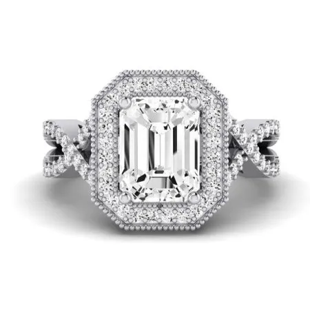 Clover - Emerald Moissanite Bridal Set