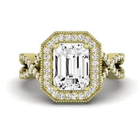 Clover - Emerald Moissanite Bridal Set
