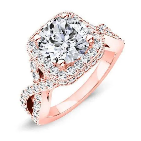 Clover - GIA Natural Round Diamond Engagement Ring