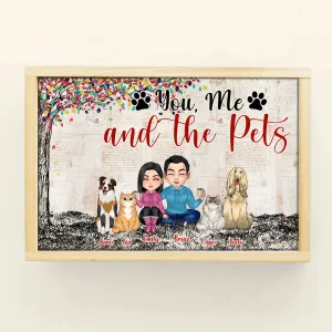 Couple Custom Poster You Me And The Fur Babies Personalized Gift For Him Her