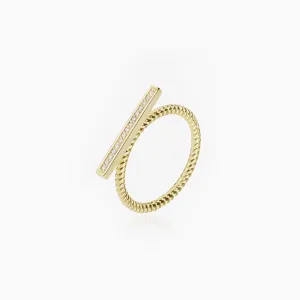 Cubic Zirconia Bar Ring