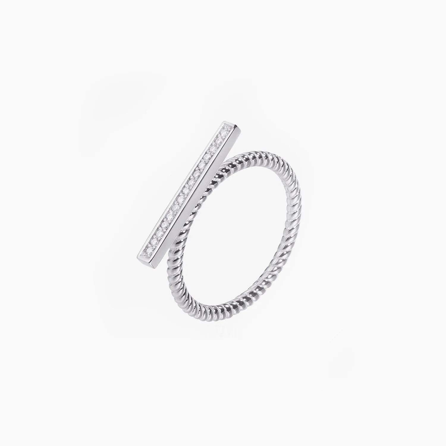 Cubic Zirconia Bar Ring
