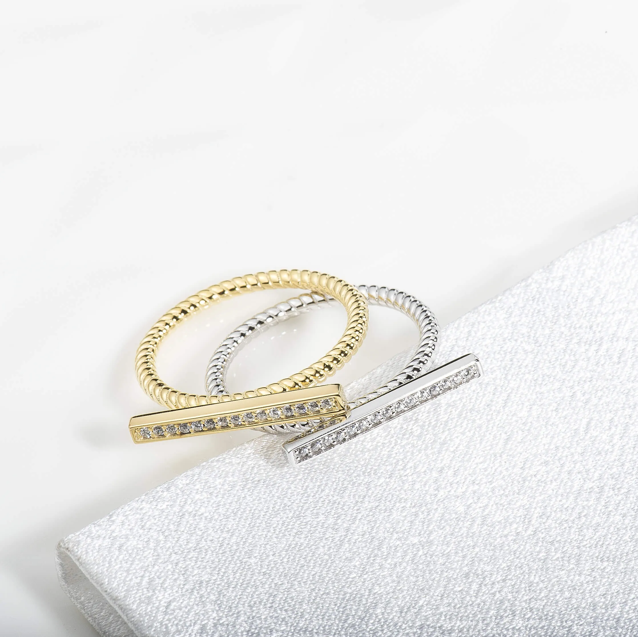 Cubic Zirconia Bar Ring