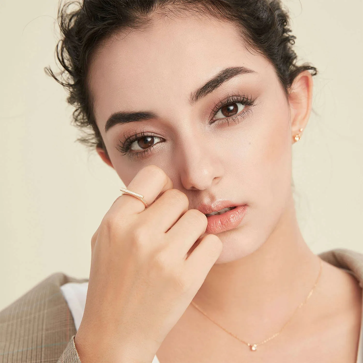Cubic Zirconia Bar Ring