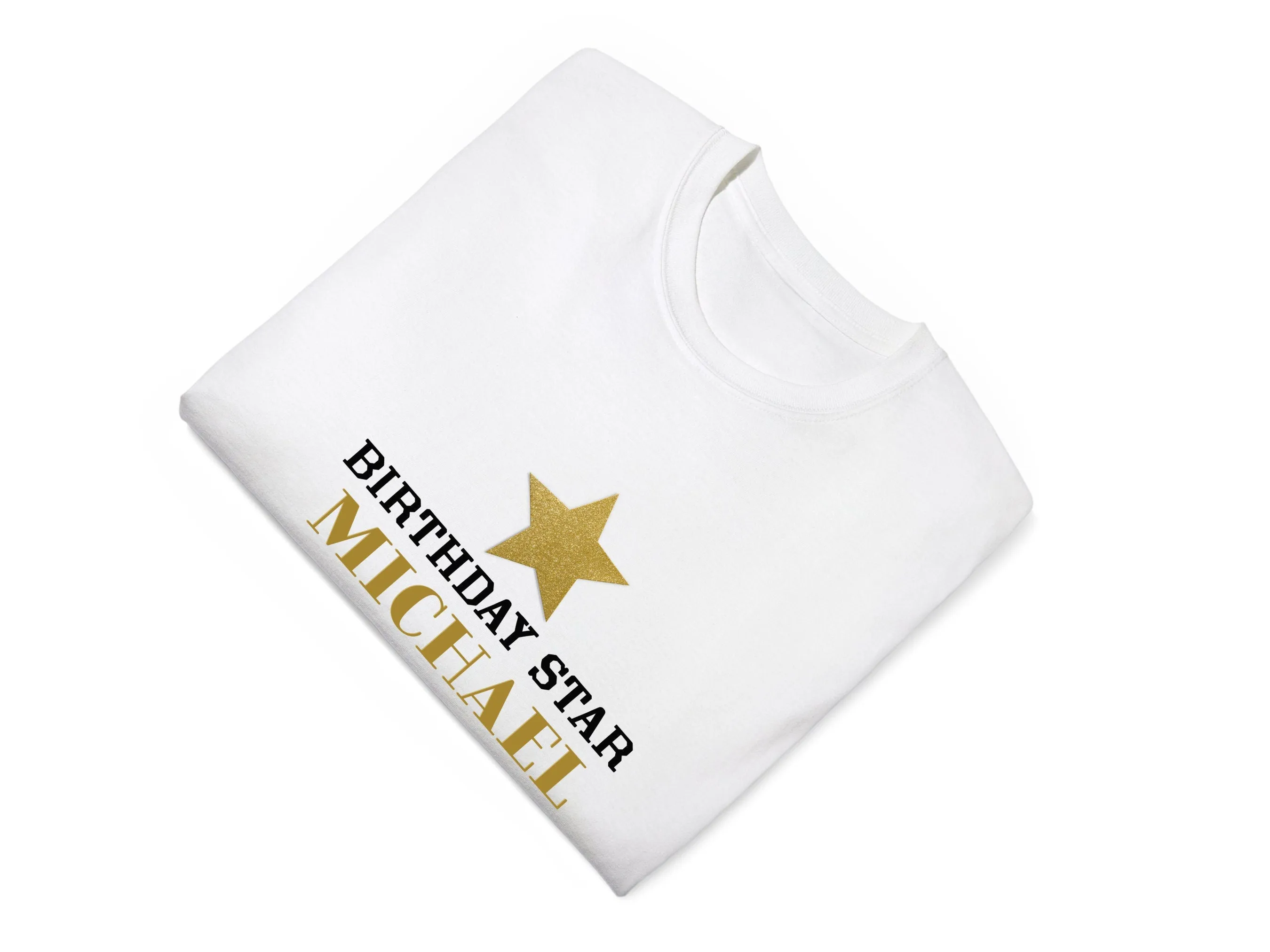 Custom bodysuit Birthday Star Design with baby Name 1st Birthday or Christmas Gift