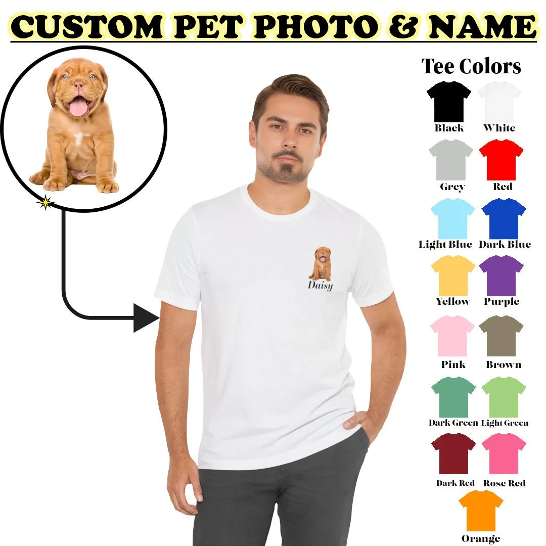 Custom Dog Shirt Gift for Dog Mom, Pet Custom t-Shirt Gift