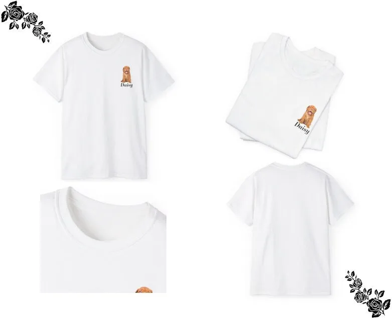 Custom Dog Shirt Gift for Dog Mom, Pet Custom t-Shirt Gift