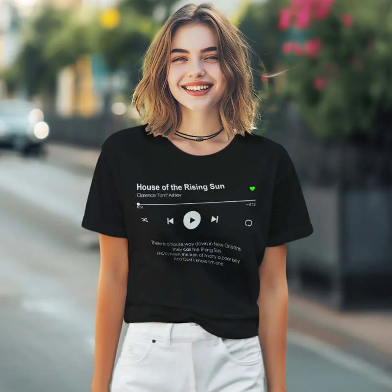 Custom Music Player T Shirt